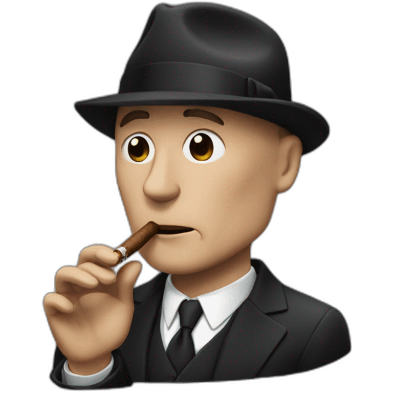 Raymond Reddington smoking cigar emoji