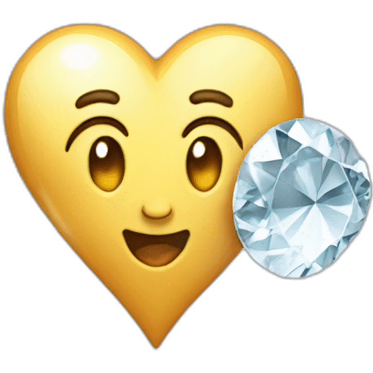 coeur en diamant emoji