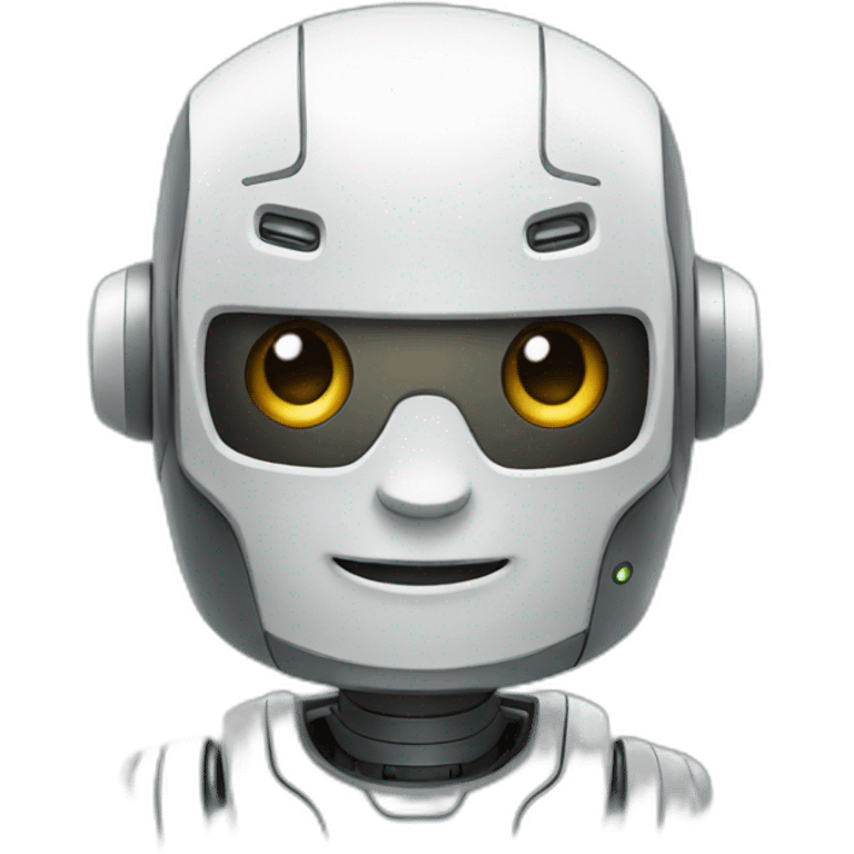 Friendly robot emoji