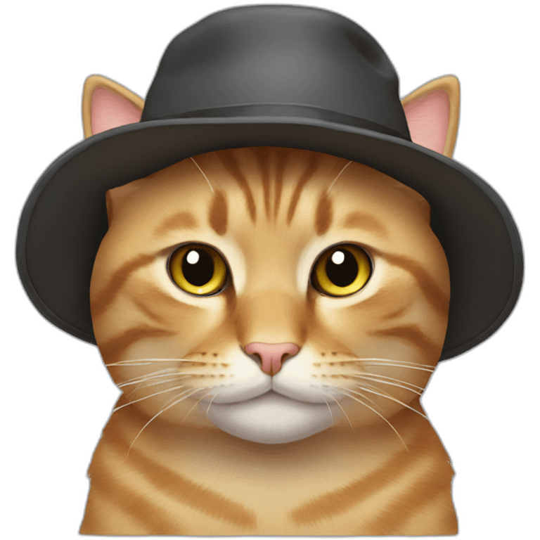 cat with 3 hats emoji