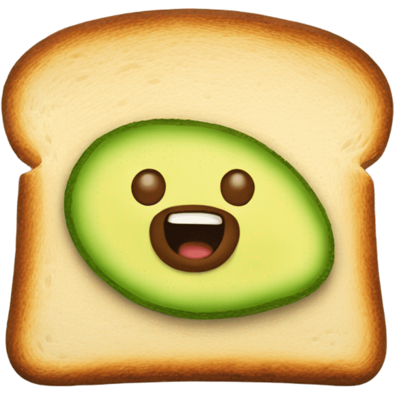 toast with avocado  emoji