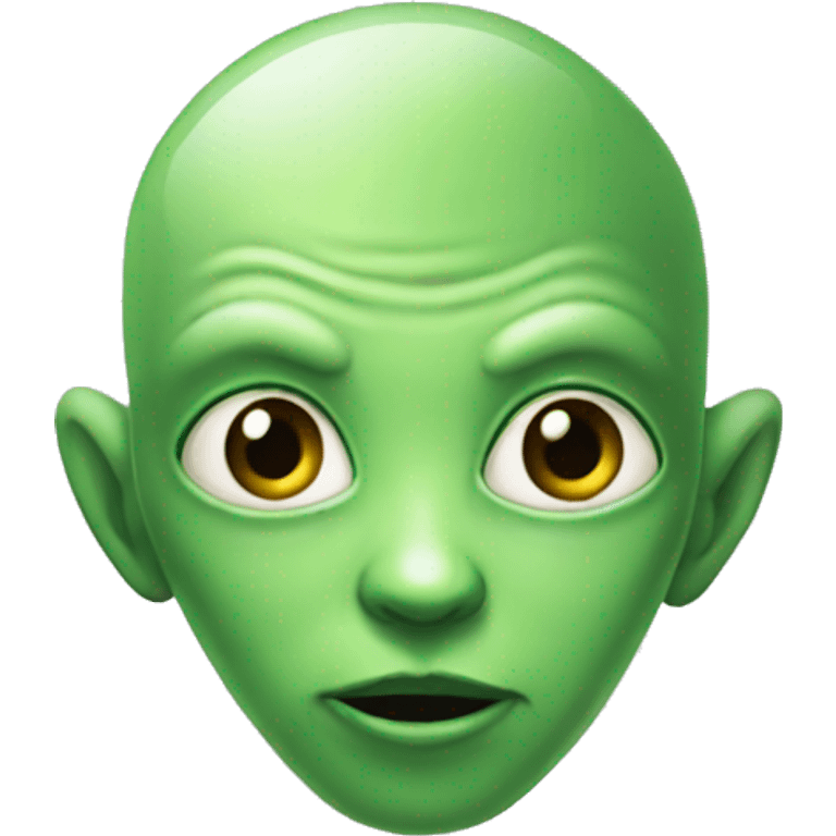 Es un emoji de un alien emoji