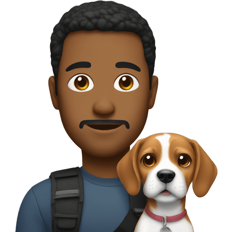 Me with my beagle emoji