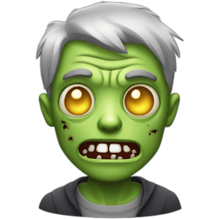 Mr. Cute Zombie emoji