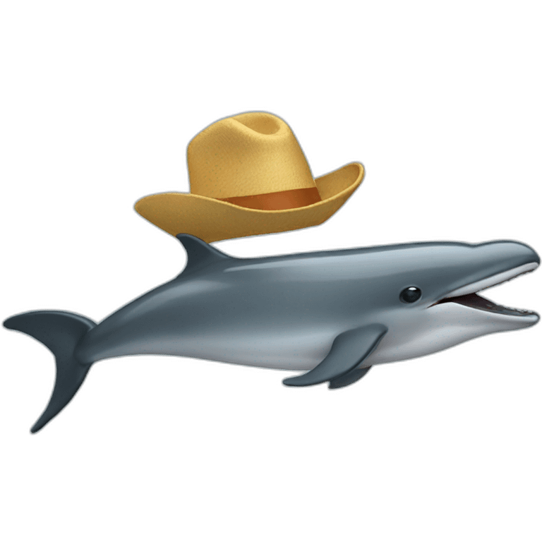 dolphin with a shotgun on the head emoji