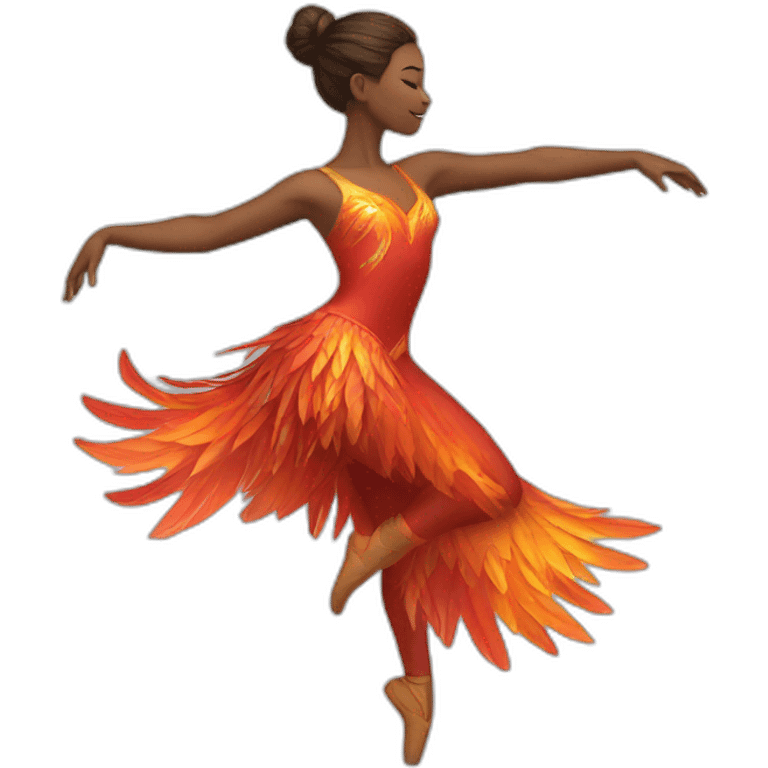 dancer doing firebird emoji