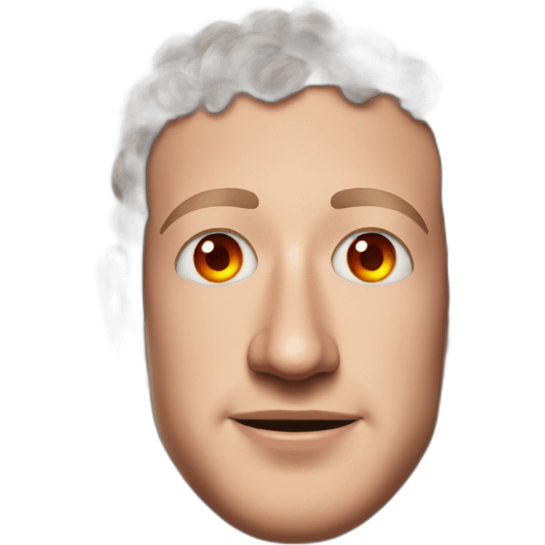 mark zuckerberg with fire eyes emoji