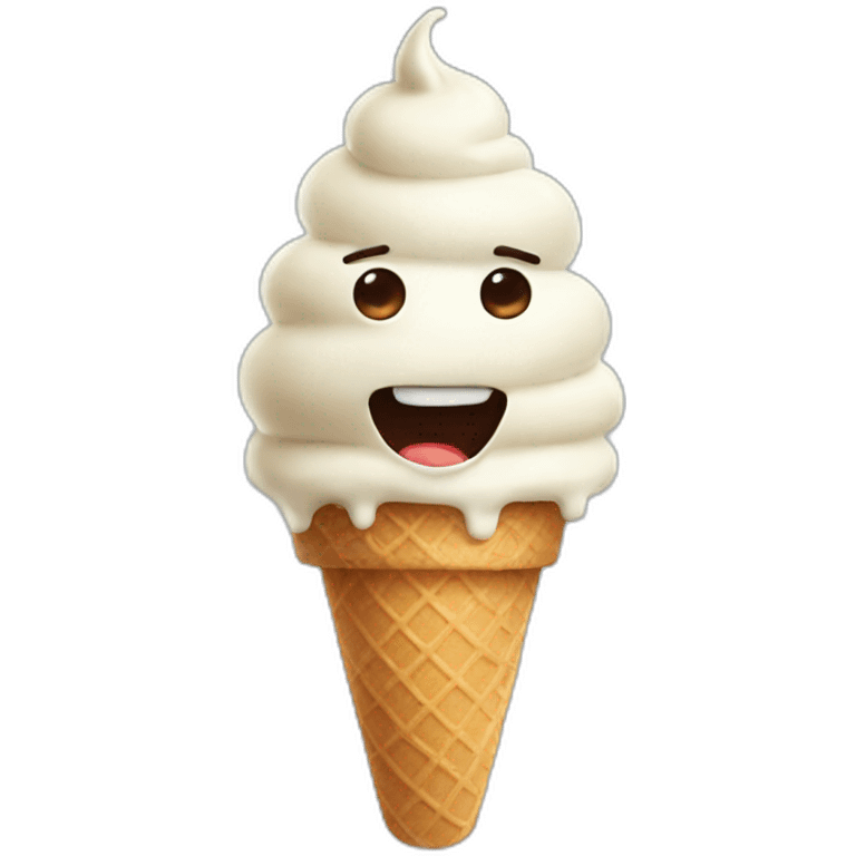 evil ice cream emoji