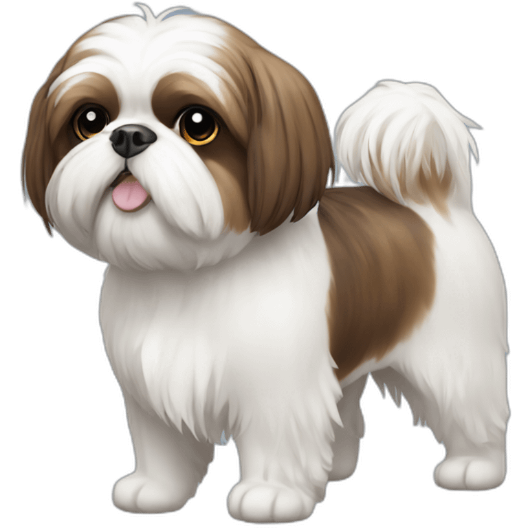 shih-tzu-white-brown emoji