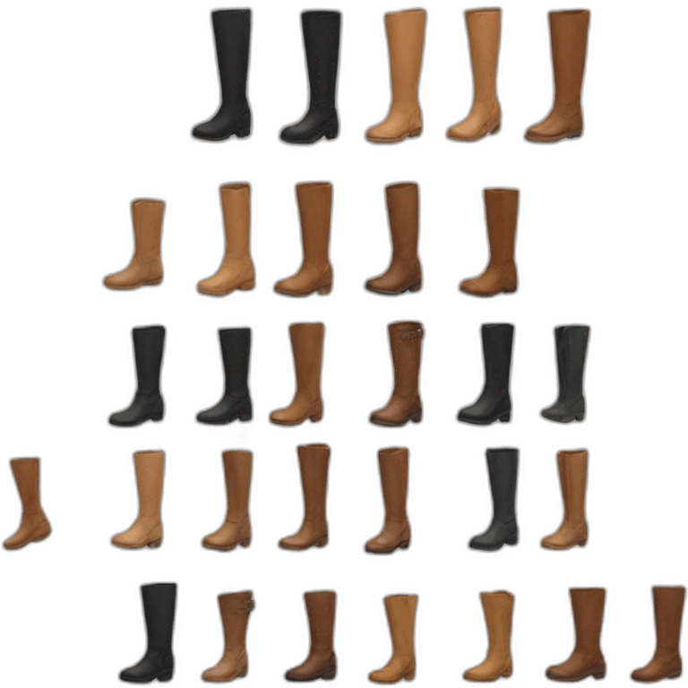 knee high boots emoji