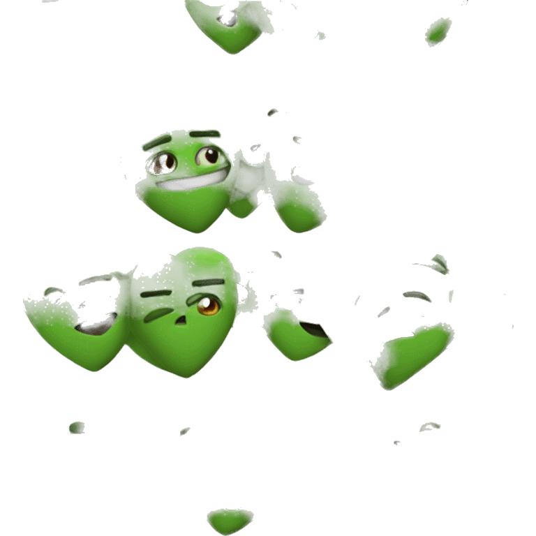 Corazón verde militar emoji