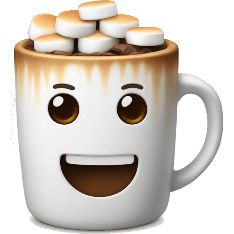 A coffe with marshmellows emoji