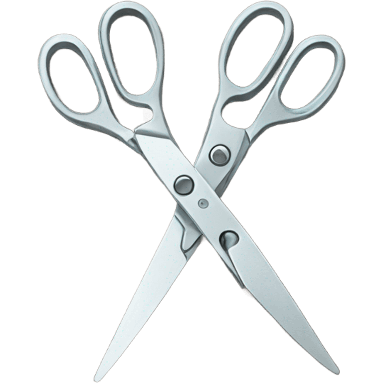 two open scissors emoji