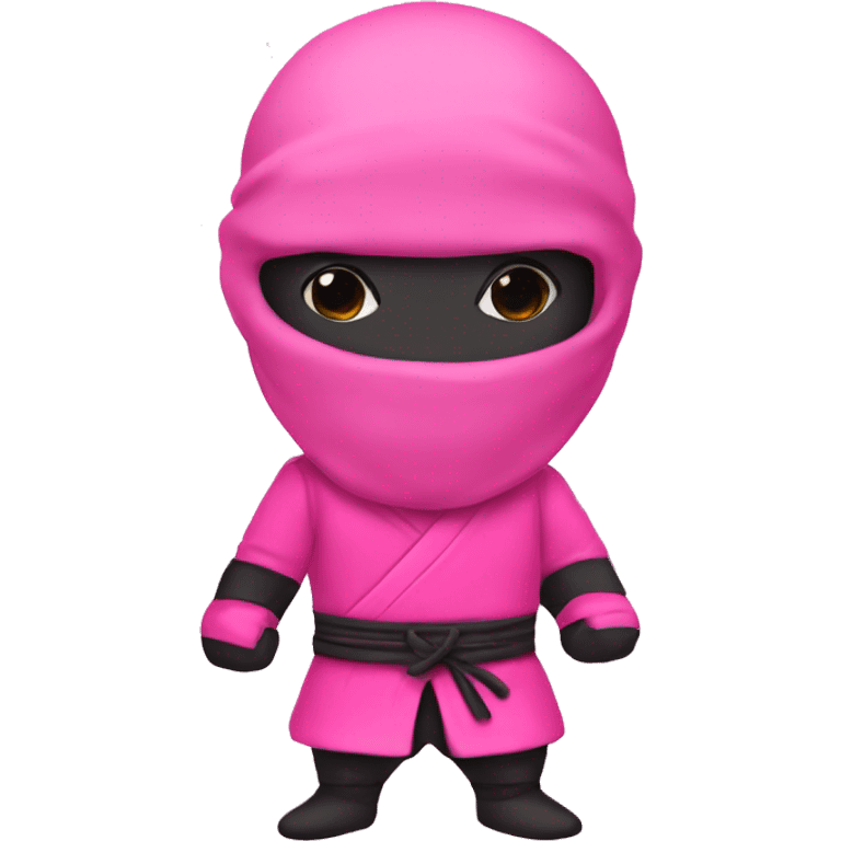 Pink ninja emoji