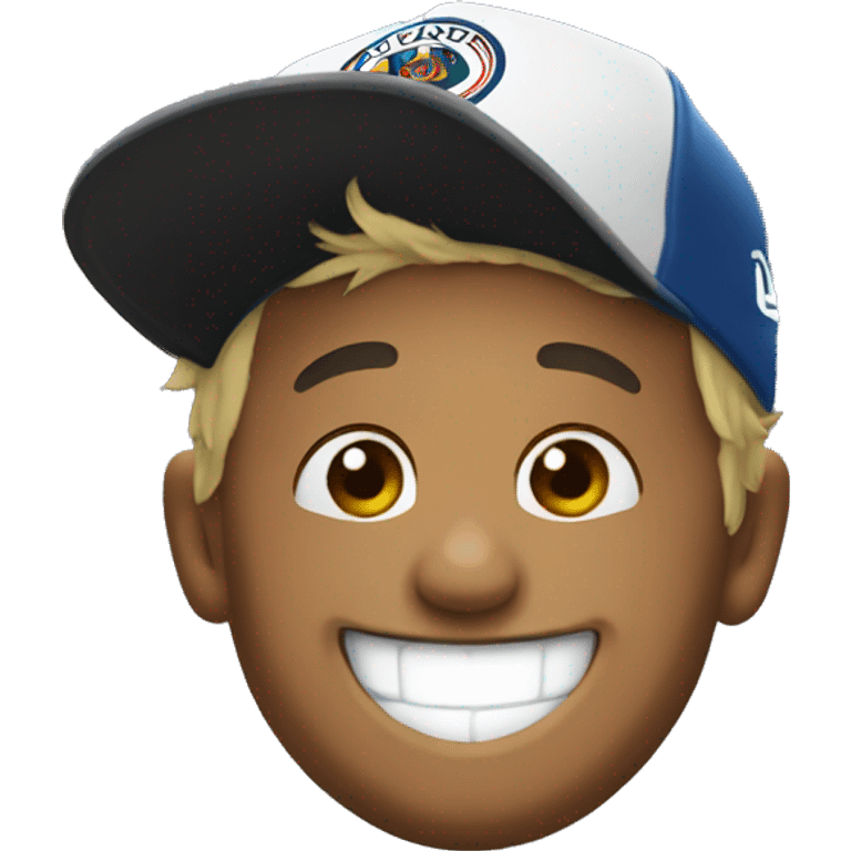 neymar with hat laughing emoji