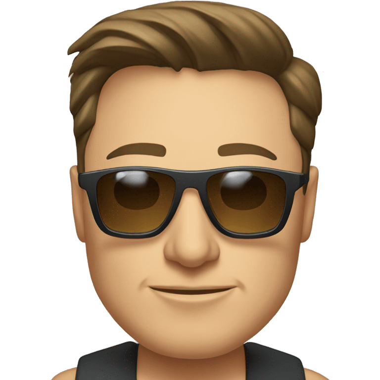 Elon Musk wearing sunglasses  emoji