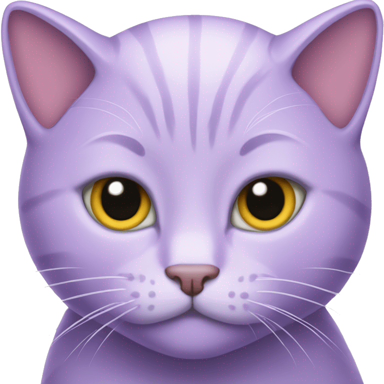 Lilac cat emoji