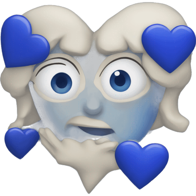 Lapis lazuli heart emoji