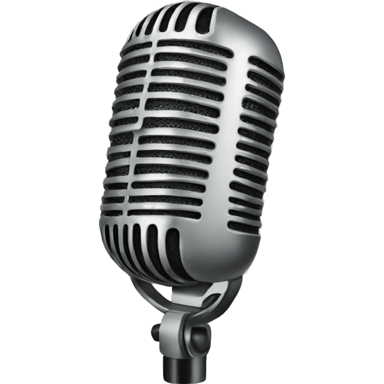 white mic emoji