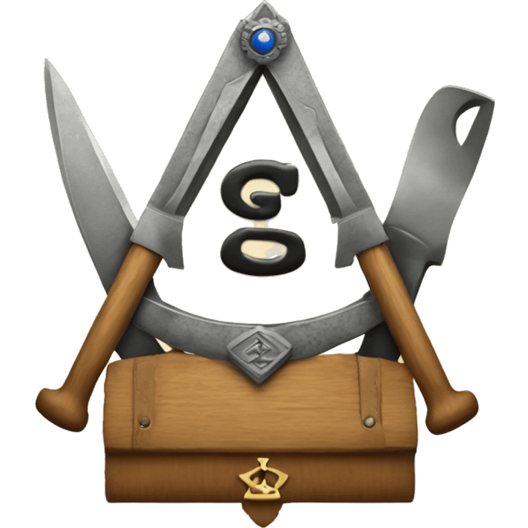 Masonic G with the tools emoji