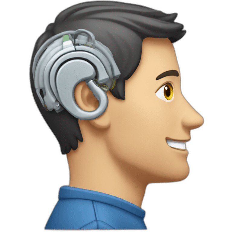 Cochlear implant’s man emoji