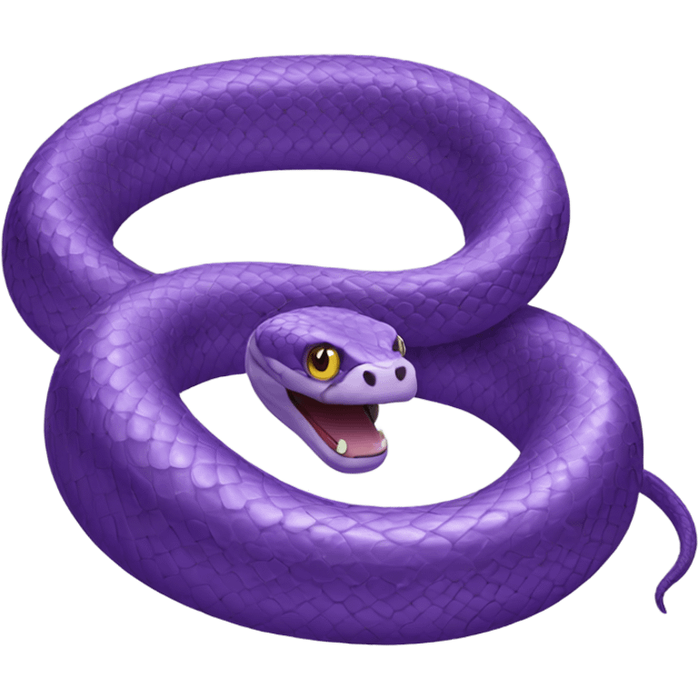 Purple snake emoji