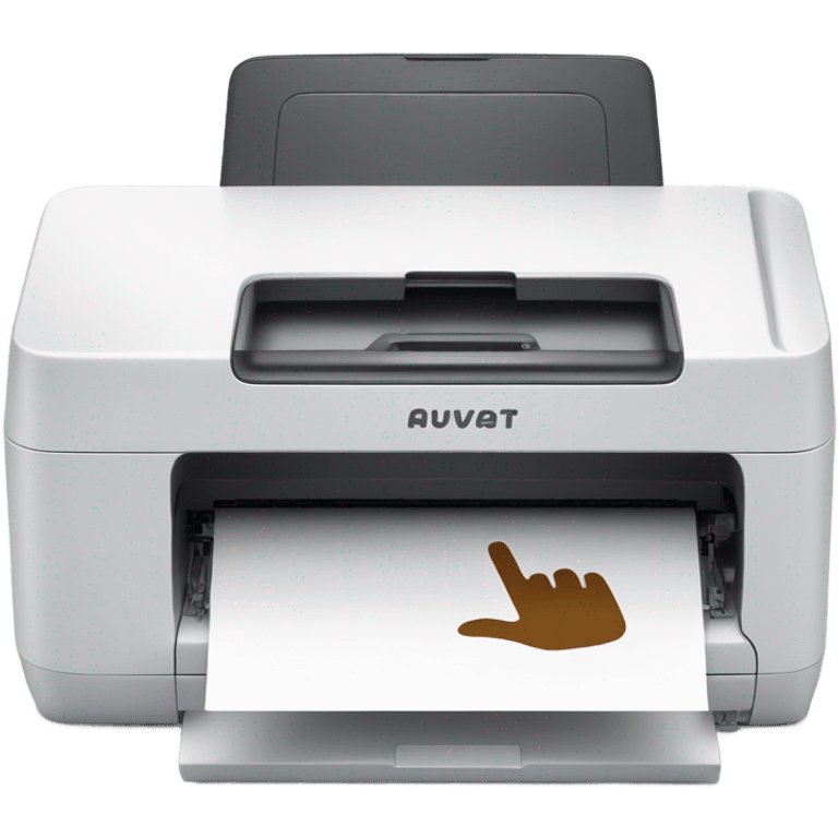 Printer flipping someone off  emoji