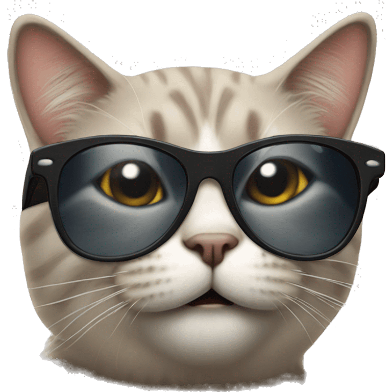 Cat with sunglasses ok  emoji