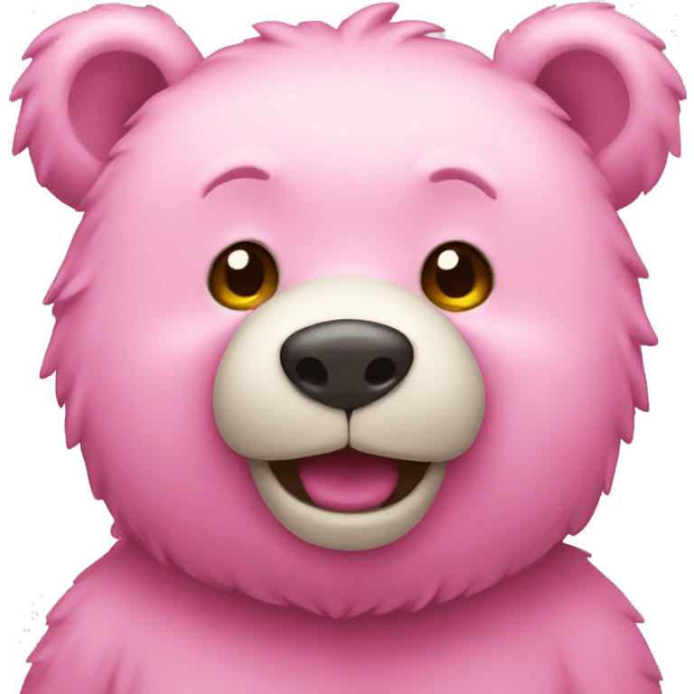 Pink bear  emoji