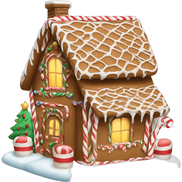 Gingerbread house christmas emoji