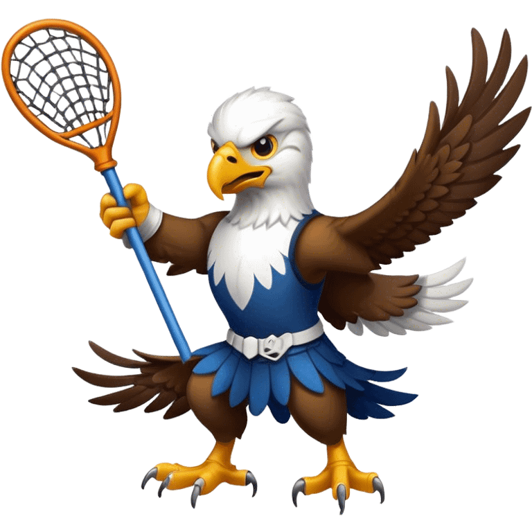 eagle playing lacrosse emoji