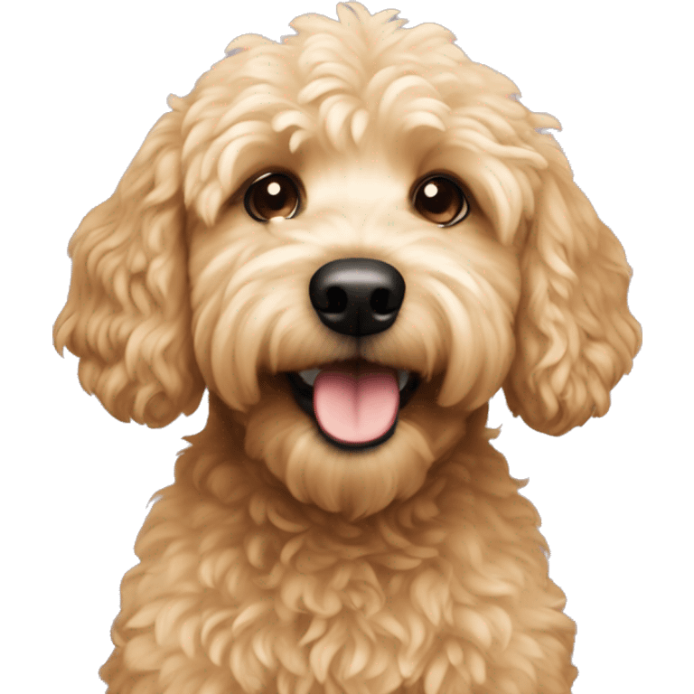 Micro mini golden doodle  emoji