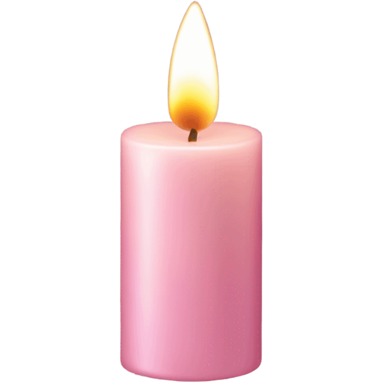 Aesthetic light pink candle  emoji