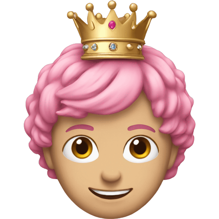 Crown-pink emoji