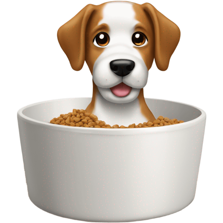 dog food bowl white  emoji