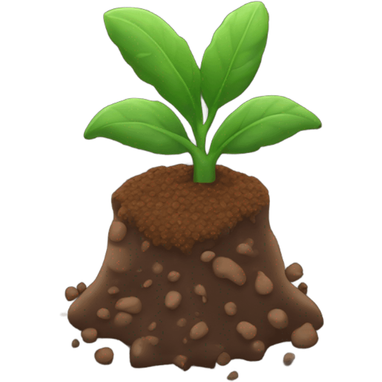 Soil with a bow emoji