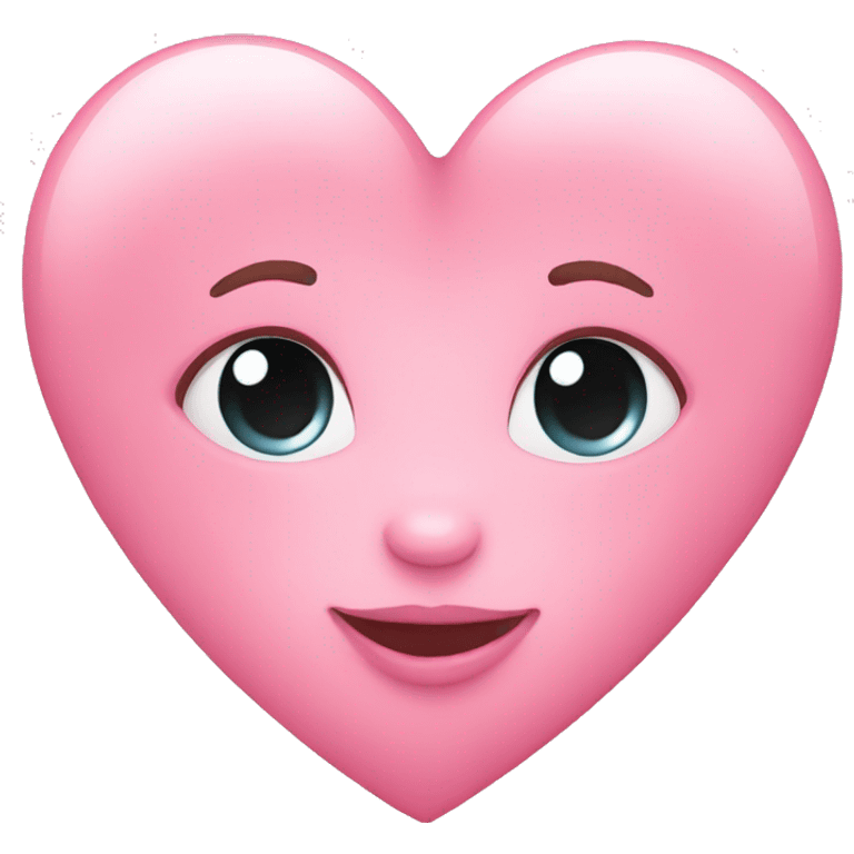 Baby pink heart emoji