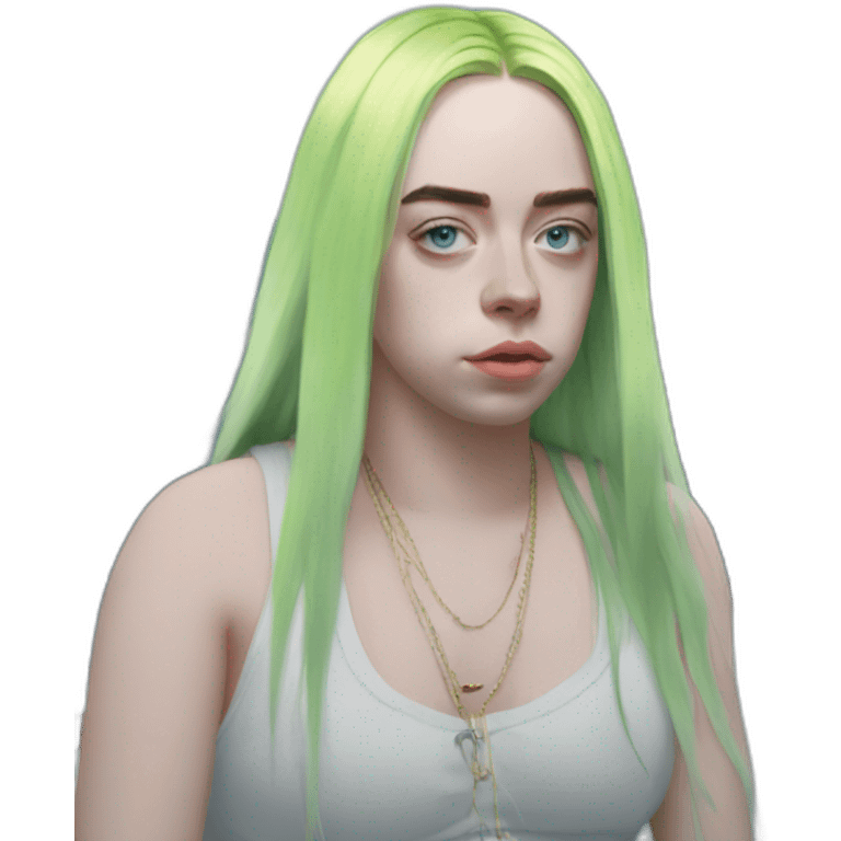 Billie Eilish at sea emoji