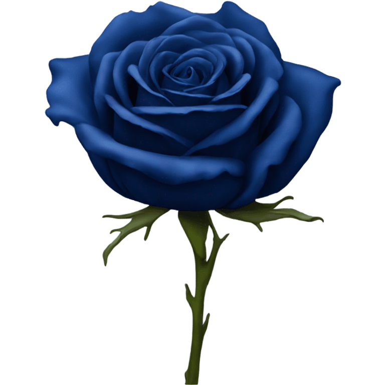 real dark blue rose emoji