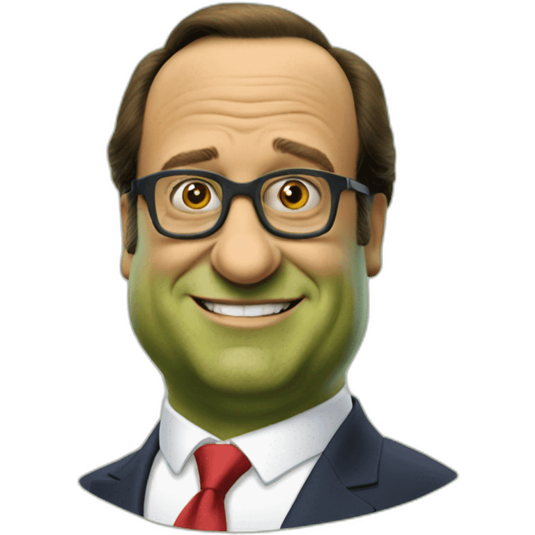 françois hollande shrek face emoji