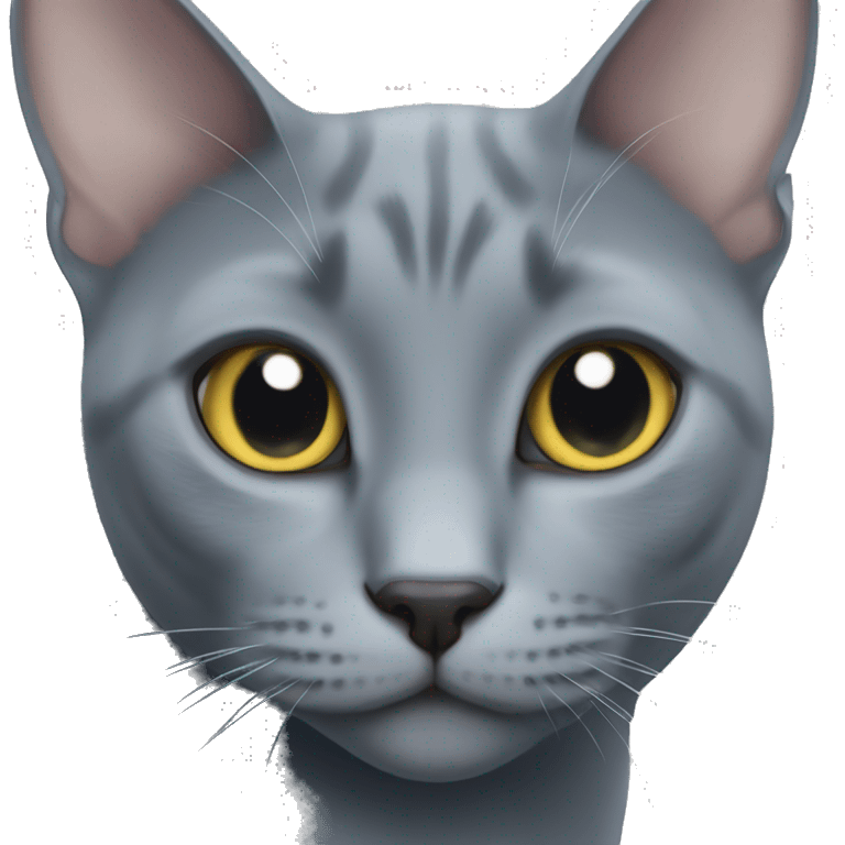 russian blue cat emoji