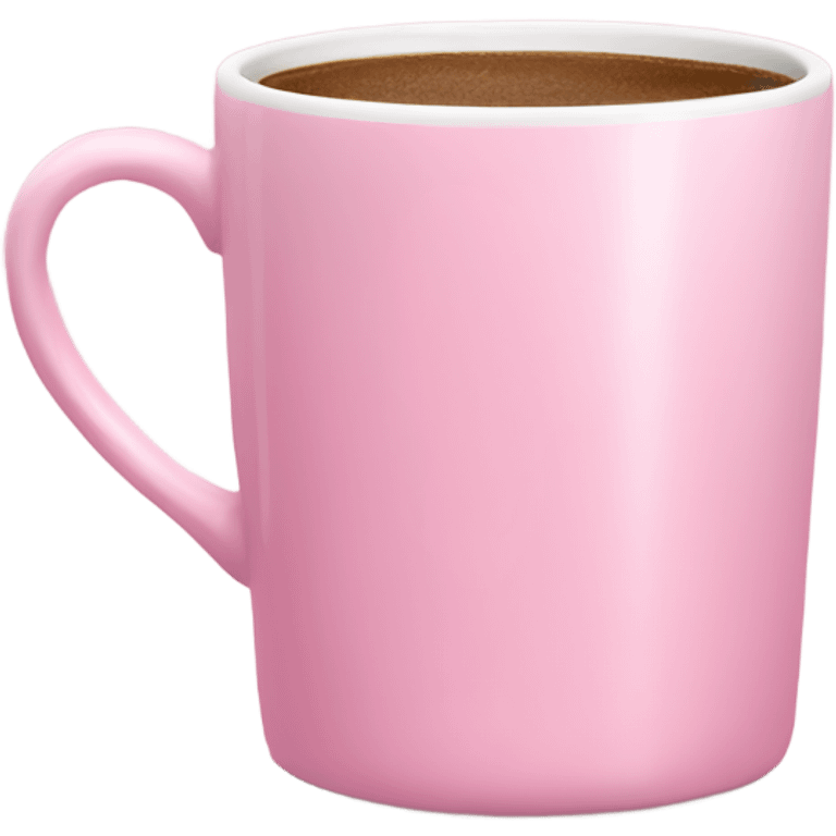 ligh pink coffe mug emoji