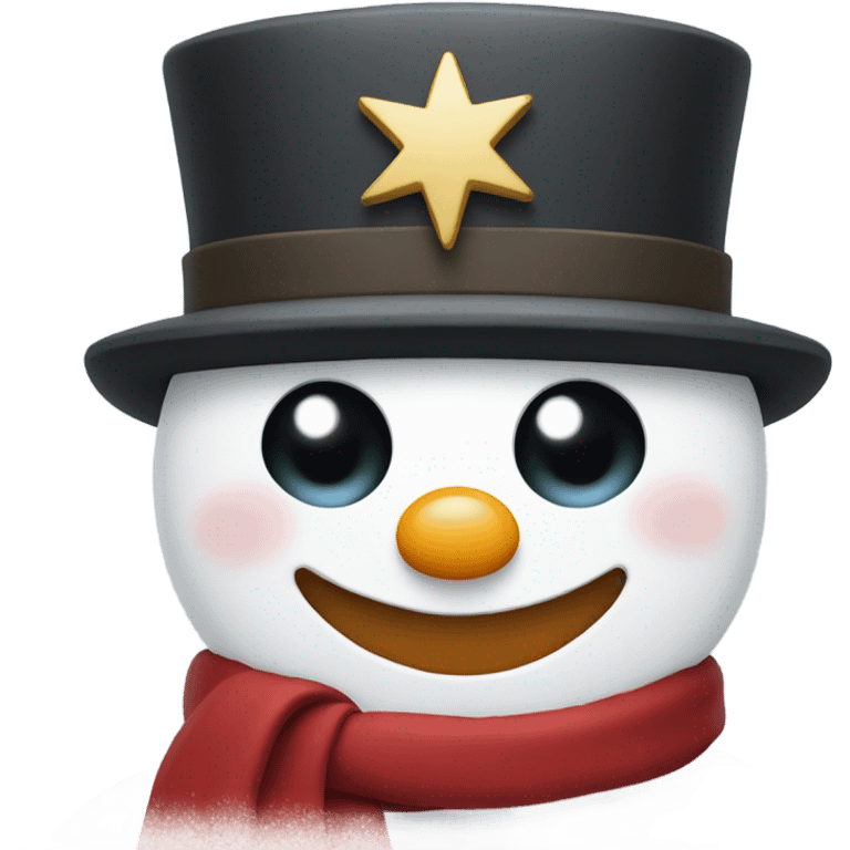 snowman with fez emoji