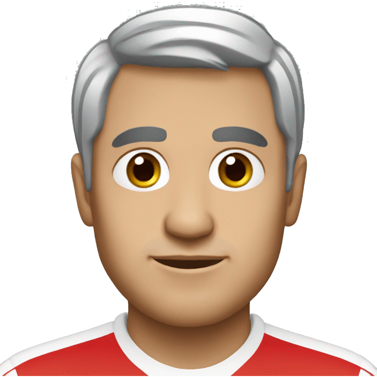 arsenal fan 22 old male with standard haircut, black hairs  emoji