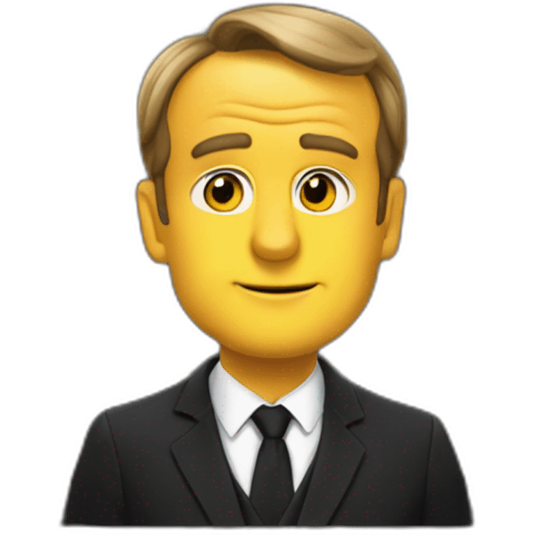 Macron court après un sanglier emoji