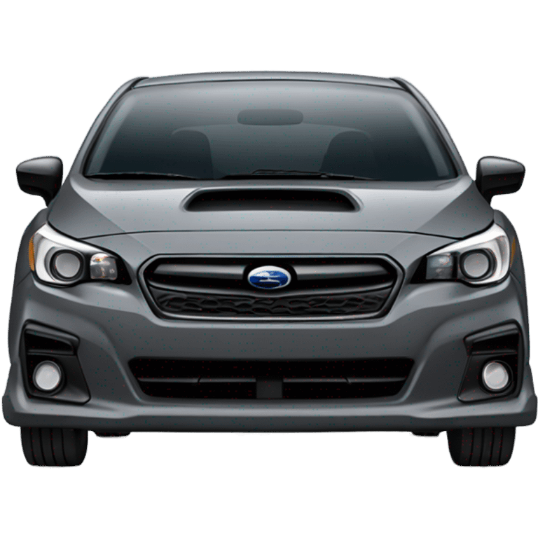 Dark Grey subaru impreza hatchback emoji