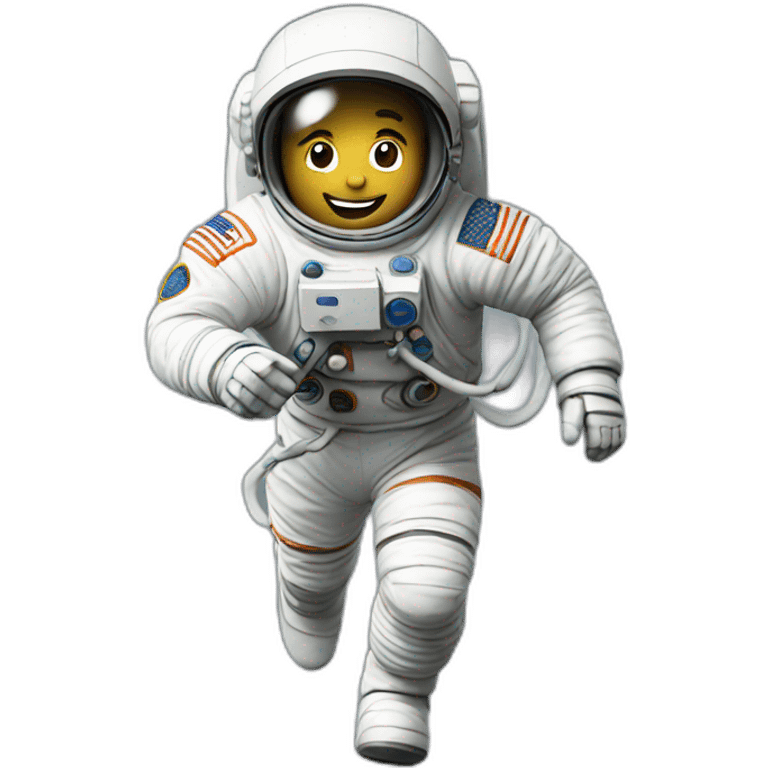 Astronaut running emoji