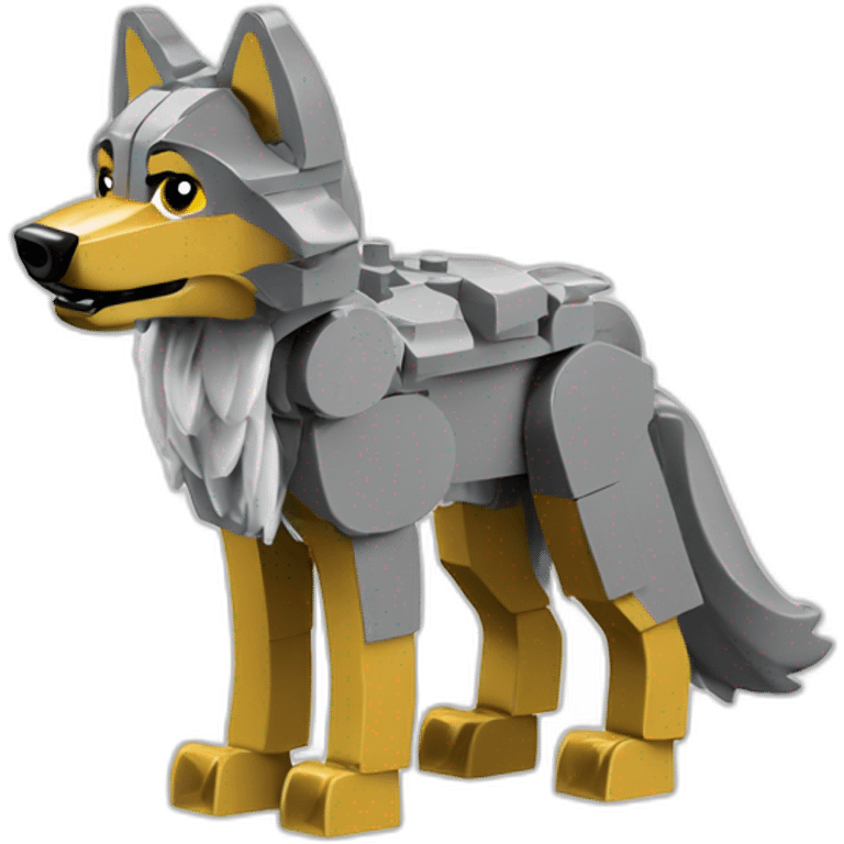 Lego wolf emoji