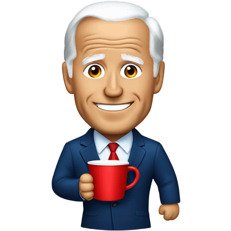 joe biden holding a red cup emoji