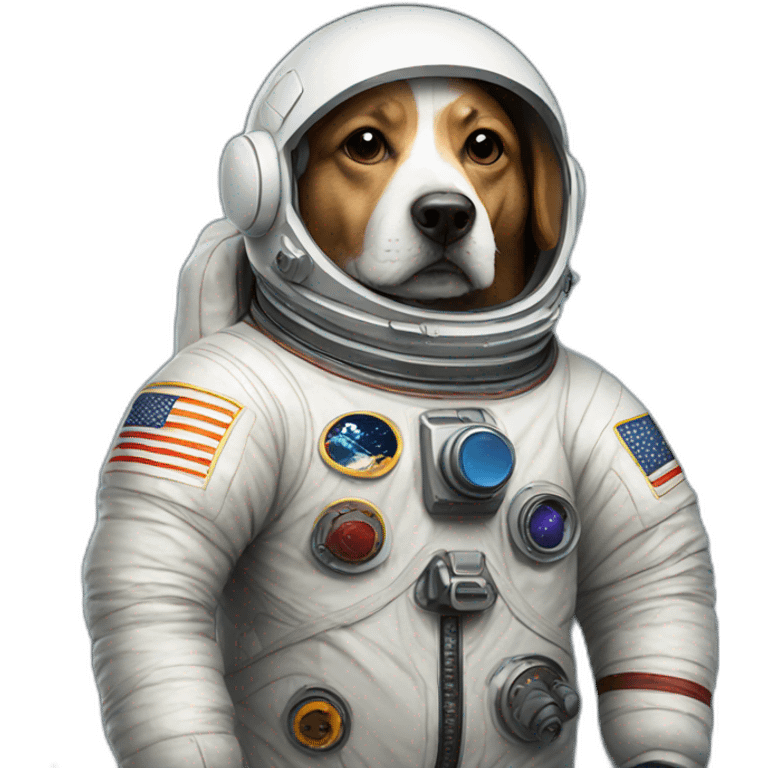 astronaut dog emoji